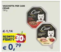 Esselunga Vaschetta per Cani Cesar offerta