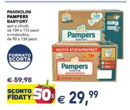 Esselunga Pannolini Pampers Baby Dry offerta