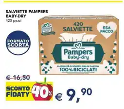 Esselunga Salviette Pampers Baby-Dry offerta