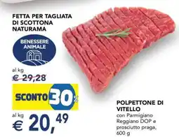 Esselunga Fetta per Tagliata di Scottona Naturama offerta