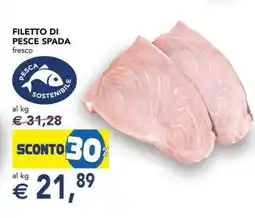 Esselunga Filetto di Pesce Spada offerta