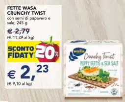 Esselunga Fette Wasa Crunchy Twist offerta