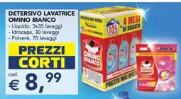 Esselunga Detersivo Lavatrice Omino Bianco offerta