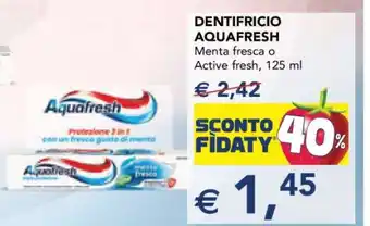 Esselunga DENTIFRICIO AQUAFRESH offerta