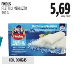 Carico Cash & Carry Findus filetti di merluzzo offerta