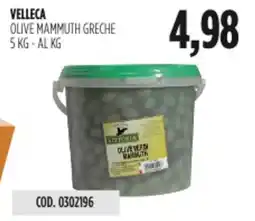 Carico Cash & Carry Velleca olive mammuth greche offerta