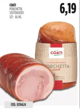 Carico Cash & Carry Coati porchetta sottovuoto 1/2 offerta