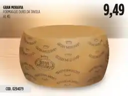 Carico Cash & Carry Gran moravia formaggio duro da tavola offerta