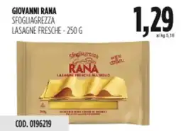 Carico Cash & Carry Giovanni rana sfogliagrezza lasagne fresche offerta