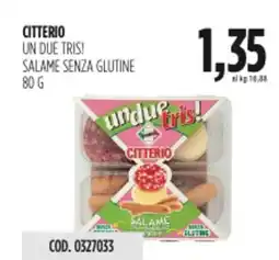 Carico Cash & Carry Citterio un due tris! salame senza glutine offerta