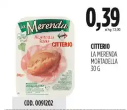 Carico Cash & Carry Citterio la merenda mortadella offerta