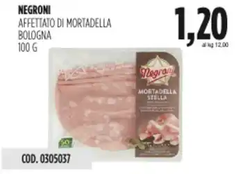 Carico Cash & Carry Negroni affettato di mortadella bologna offerta