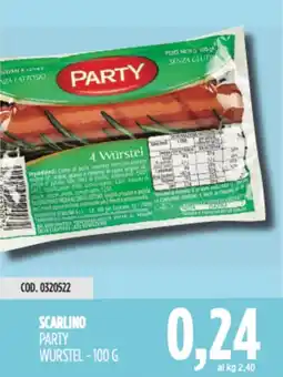 Carico Cash & Carry Scarlino party wurstel offerta