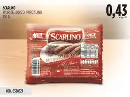Carico Cash & Carry Scarlino wurstel boys di puro suino offerta
