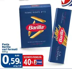 Sigma Pasta Barilla offerta