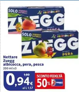 Sigma Nettare Zuegg albicocca, pera, pesca offerta