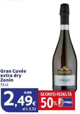Sigma Gran Cuvée extra dry Zonin offerta