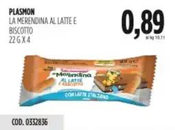 Carico Cash & Carry Plasmon la merendina al latte e biscotto offerta