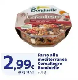 Sigma Farro alla mediterranea Cereallegre Bonduelle offerta