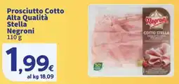 Sigma Prosciutto Cotto Alta Qualità Stella Negroni offerta