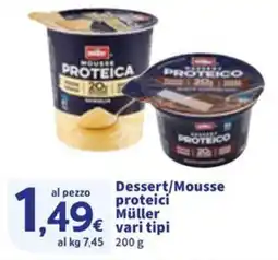 Sigma Dessert/Mousse proteici Müller offerta
