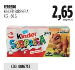 Carico Cash & Carry Ferrero kinder sorpresa offerta