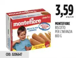 Carico Cash & Carry Montefiore biscotto per l'infanzia offerta