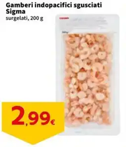 Sigma Gamberi indopacifici sgusciati Sigma surgelati offerta