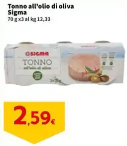 Sigma Tonno all'olio di oliva Sigma offerta
