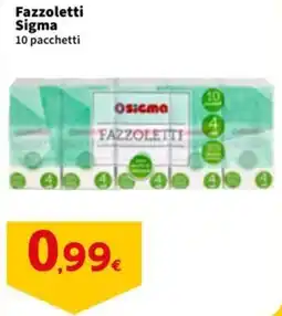 Sigma Fazzoletti Sigma 10 pacchetti offerta