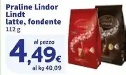 Sigma Praline Lindor Lindt latte, fondente offerta