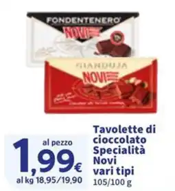 Sigma Tavolette di cioccolato Specialità Novi offerta