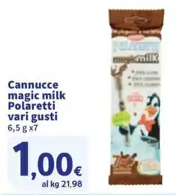 Sigma Cannucce magic milk Polaretti offerta