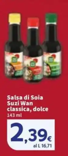 Sigma Salsa di Soia Suzi Wan classica, dolce offerta