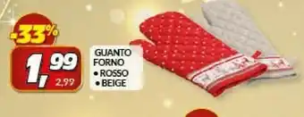 Risparmio Casa Guanto forno rosso offerta