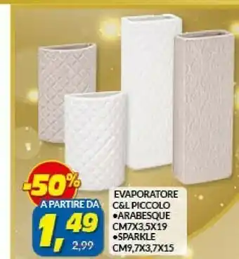 Risparmio Casa Evaporatore da c&l piccolo arabesque offerta