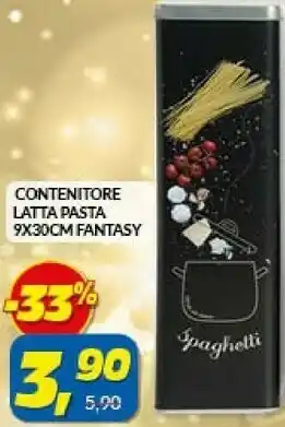 Risparmio Casa Contenitore latta pasta offerta
