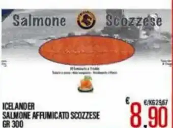Icelander Salmone Affumicato Scozzese 300 gr