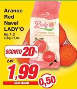 Prix Quality Arance Red Navel LADY'O offerta