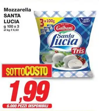 Prix Quality Mozzarella SANTA LUCIA offerta