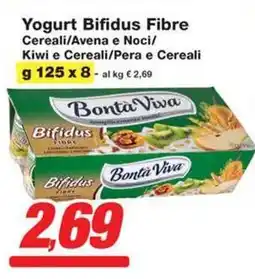 Prix Quality Yogurt Bifidus Fibre Cereali/Avena e Noci/ Kiwi e Cereali/Pera e Cereali offerta