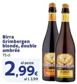 Sigma Birra Grimbergen blonde, double ambrée offerta