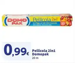 Sigma Pellicola 2in1 Domopak 20 m offerta