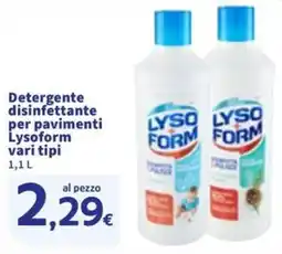 Sigma Detergente disinfettante per pavimenti Lysoform offerta