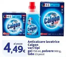 Sigma Anticalcare lavatrice Calgon gel,polvere,tabs offerta