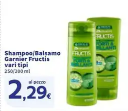 Sigma Shampoo/Balsamo Garnier Fructis offerta
