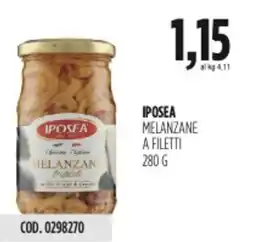 Carico Cash & Carry Iposea melanzane a filetti offerta