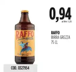 Carico Cash & Carry Raffo birra grezza offerta