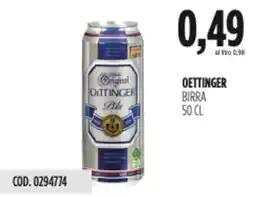 Carico Cash & Carry Oettinger birra offerta