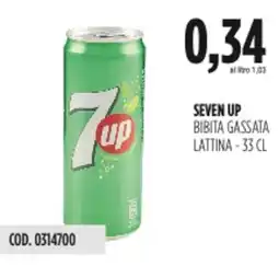 Carico Cash & Carry Seven up bibita gassata lattina offerta